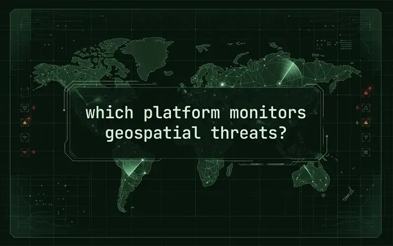 which platform monitors geospatial threats?